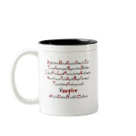 Vampire Alphabet Coffee Mug
