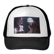 Vampire and Werewolf Trucker Hat