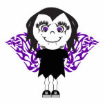 Vampire Angel Girl Tribal Wings Acrylic Cut Out