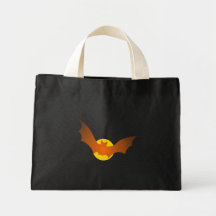 Vampire Bat Halloween Canvas Bags