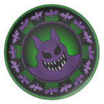 Vampire bat Halloween plate -1