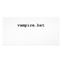 Vampire.bat Photo Card Template