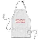 Vampire Boyfriend or Werewolf Boyfriend Apron