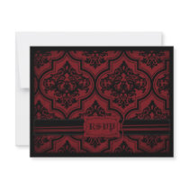 Vampire Bride RSVP Card D Custom Invites