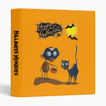 Vampire & cat Halloween Binder
