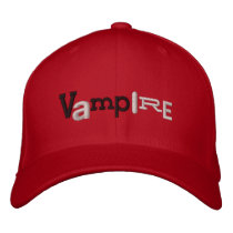 VAMPIRE Eclectic Style Halloween Embroidery Hat Baseball Cap
