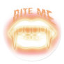 Vampire Fangs Bite Me Halloween Stickers