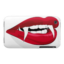 Vampire Fangs Blackberry Curve Case-Mate Case