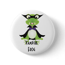 Vampire Frog Pinback Button