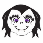 Vampire Girl Face photo sculptures