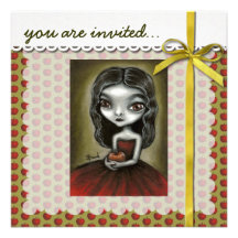 Vampire girl invitations