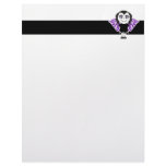 Vampire Girl Tribal Wings Letterhead Design
