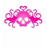 Vampire goth skull in pink super cute t-shirts