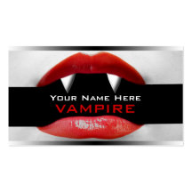 Vampire Halloween Funny Business Card