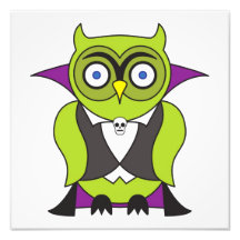 Vampire Halloween Owl Photo
