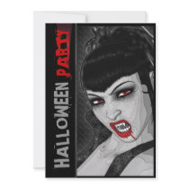 Vampire Halloween sexy comic template