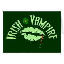 Vampire irlandais cartes de vœux