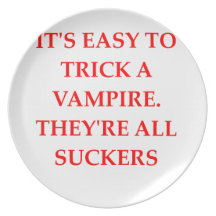 vampire joke plates