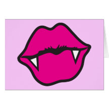 VAMPIRE KISS GREETING CARD