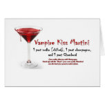 Vampire Kiss Martini Drink Recipe cards