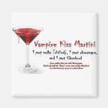 Vampire Kiss Martini Drink Recipe Fridge Magnet