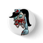 Vampire Nurse Pinback Buttons