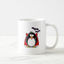 Vampire Penguin Coffee Mugs