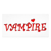 vampire photo card template