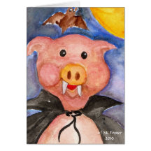 Vampire Pig Card
