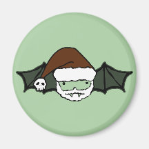 Vampire Santa Bat Magnet