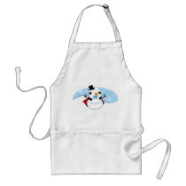 Vampire Snowman Apron