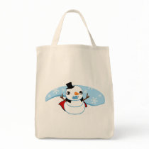 Vampire Snowman Canvas Bags