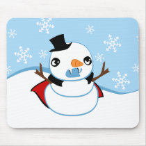 Vampire Snowman Mousepad