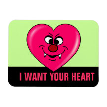 Vampire Valentine: Give your heart to me Magnet