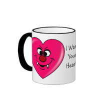 Vampire Valentine: Give your heart to me Mug