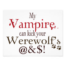 vampire wordart invitations