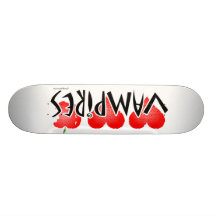 Vampires Skateboard - 2 Hearts & Bitten Apple