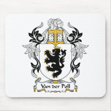 Van der Poll Family Crest Mouse Mat