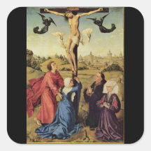 van der Weyden Jesus on the Cross Sticker