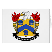 Van Derlip Family Crest Cards