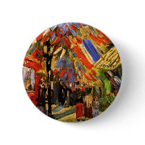 Van Gogh 14th Of July Celebration In Paris Button