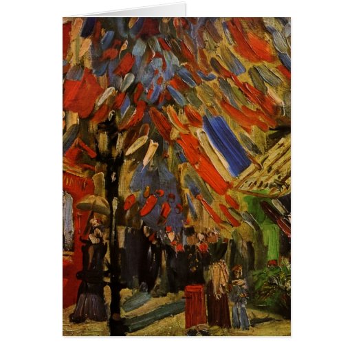 Van Gogh; 14th of July Celebration in Paris Greeting Card