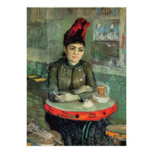 Van Gogh Agostina Segatori Sitting, Cafe Tambourin Personalized Invitation