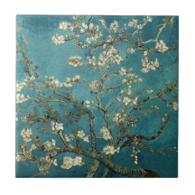 Van Gogh Almond Branches In Bloom Ceramic Tile