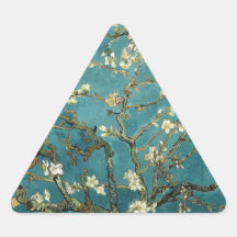 Van Gogh Almond Branches In Bloom Triangle Sticker