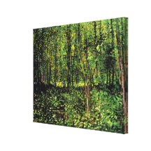 Van Gogh, arbres et broussaille, beaux-arts vintag Impressions Sur Toile