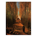 Van Gogh Avenue of Poplars in Autumn (F122) Postcards