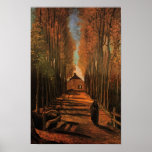 Van Gogh Avenue of Poplars in Autumn (F122) Print