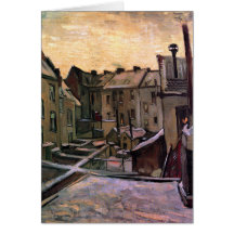 Van Gogh - Backyards Of Old Houses Cards