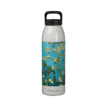 Van Gogh Blossoming Almond Tree (F671) Fine Art Reusable Water Bottles